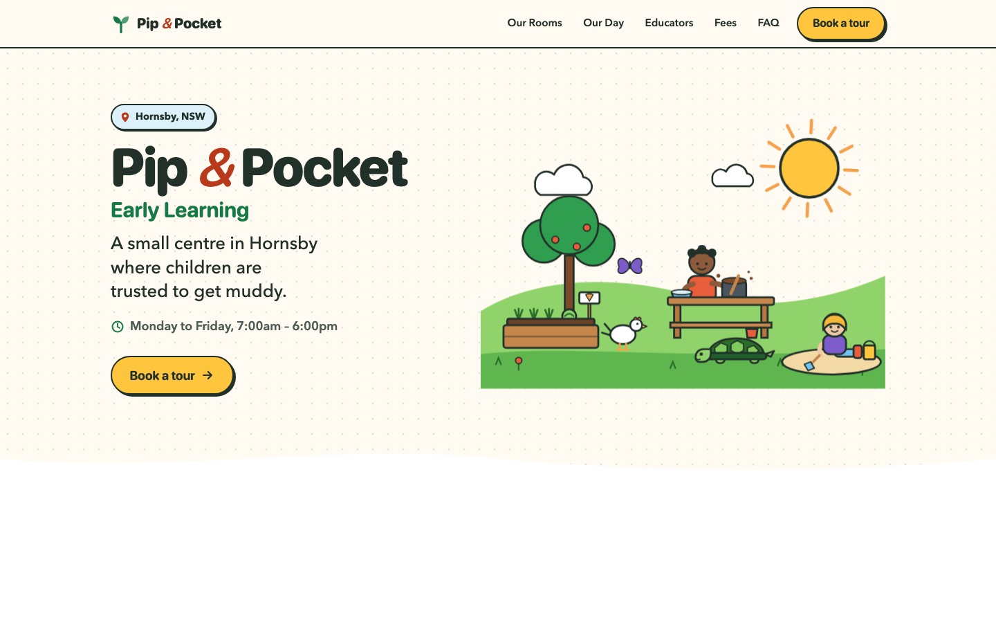 Pip & Pocket site built by Claude Fable 5.1