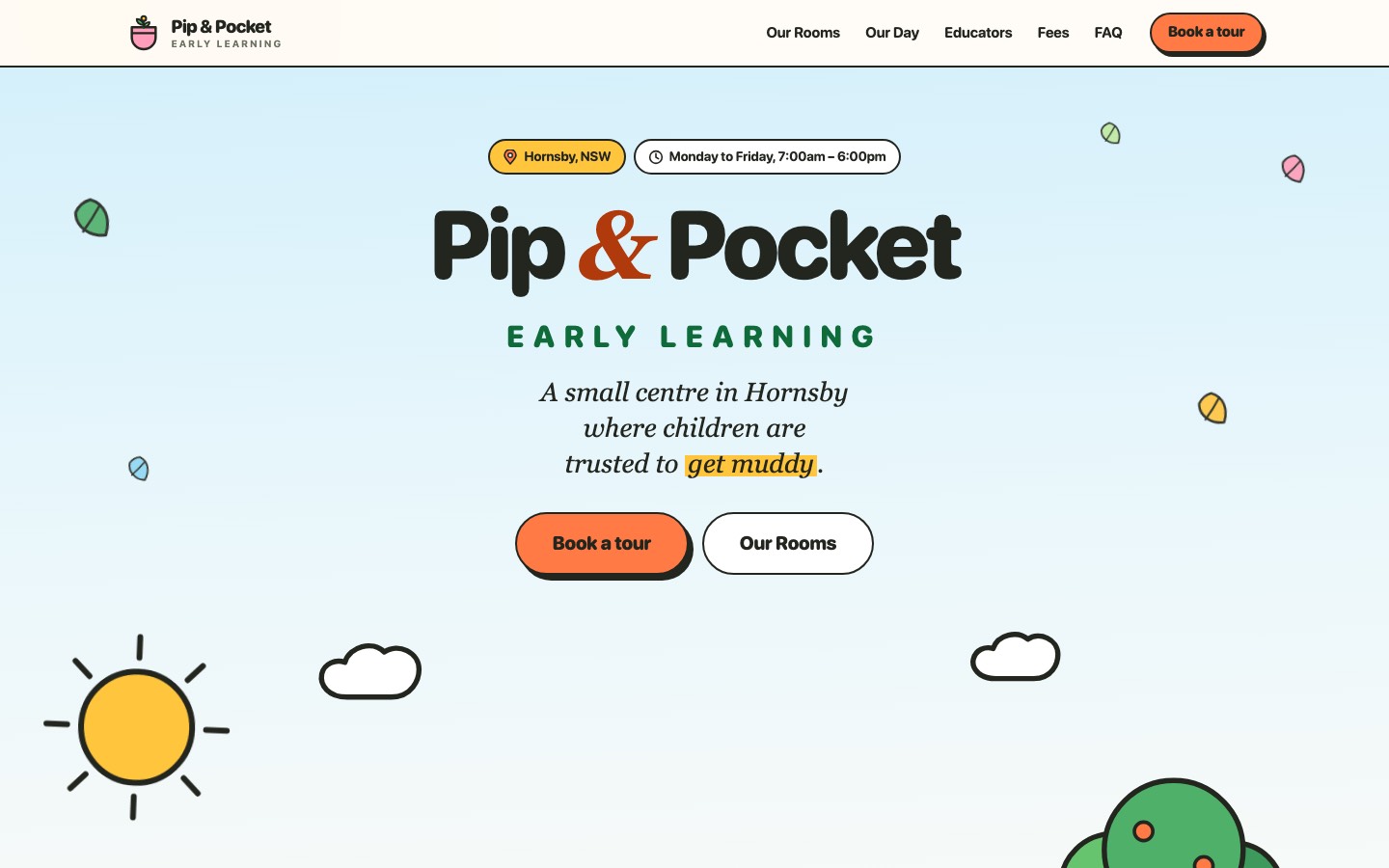 Pip & Pocket site built by Claude Opus 5