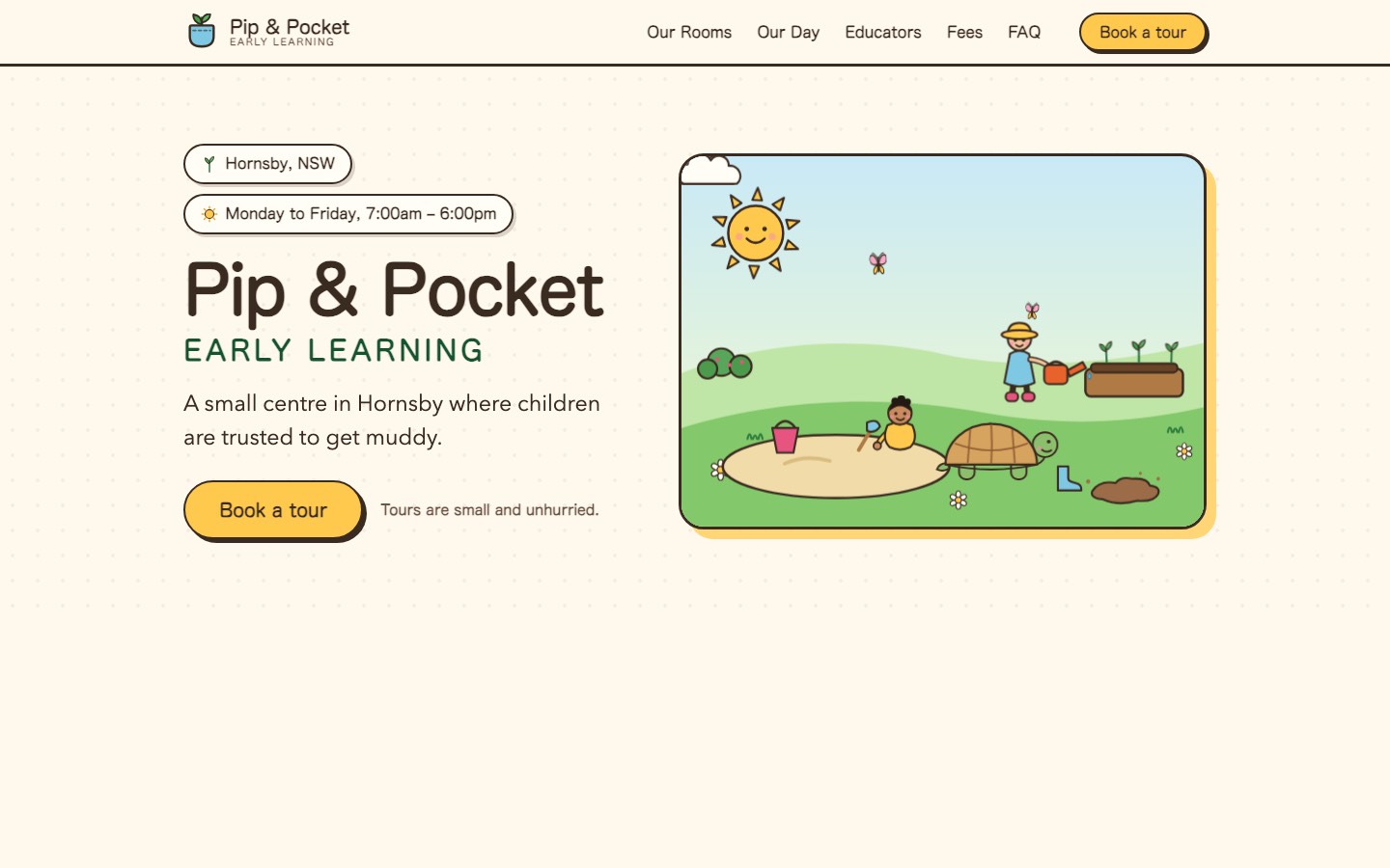 Pip & Pocket site built by Qwen3.8-Max