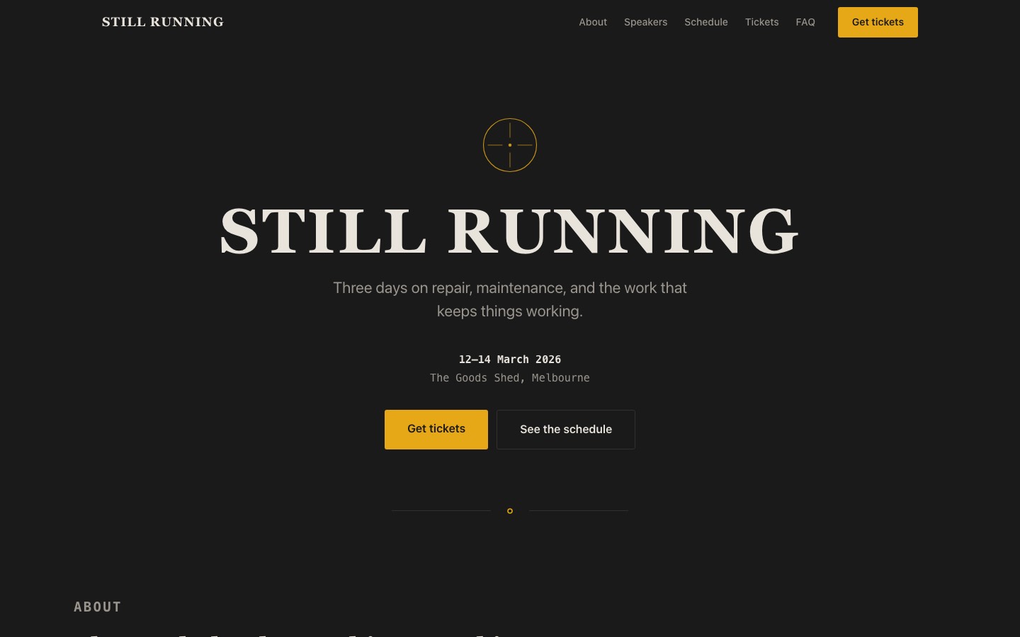 Still Running site built by DeepSeek V4 Pro