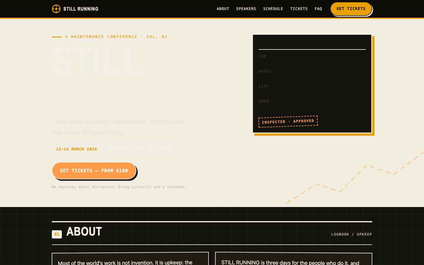 Still Running site built by Muse Spark 1.3