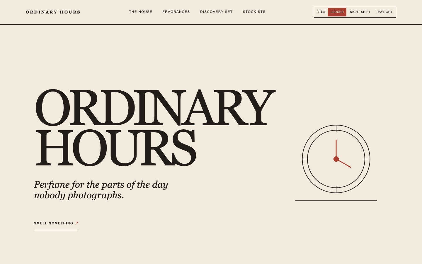 Ordinary Hours site built by GPT-5.6 Luna