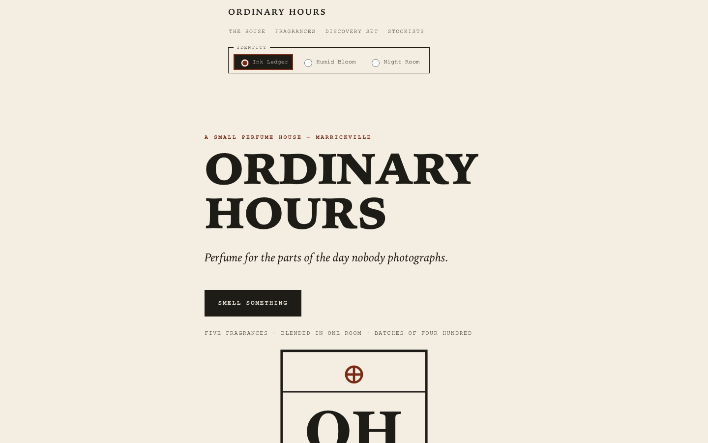 Ordinary Hours site built by Muse Spark 1.3
